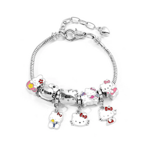 Berloques com pulseira Hello Kitty