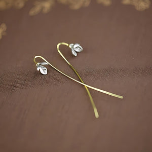 Brinco de prata Snowdrop