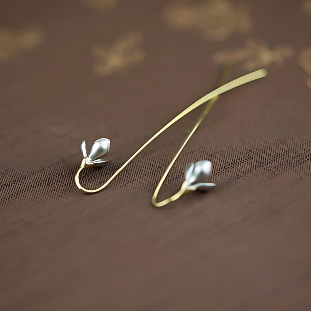 Brinco de prata Snowdrop