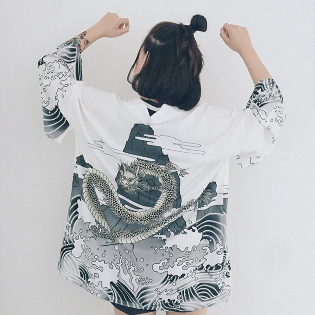 Haori Feminino - Dragão Milenar