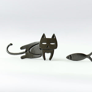 Brinco de prata Neko Desu