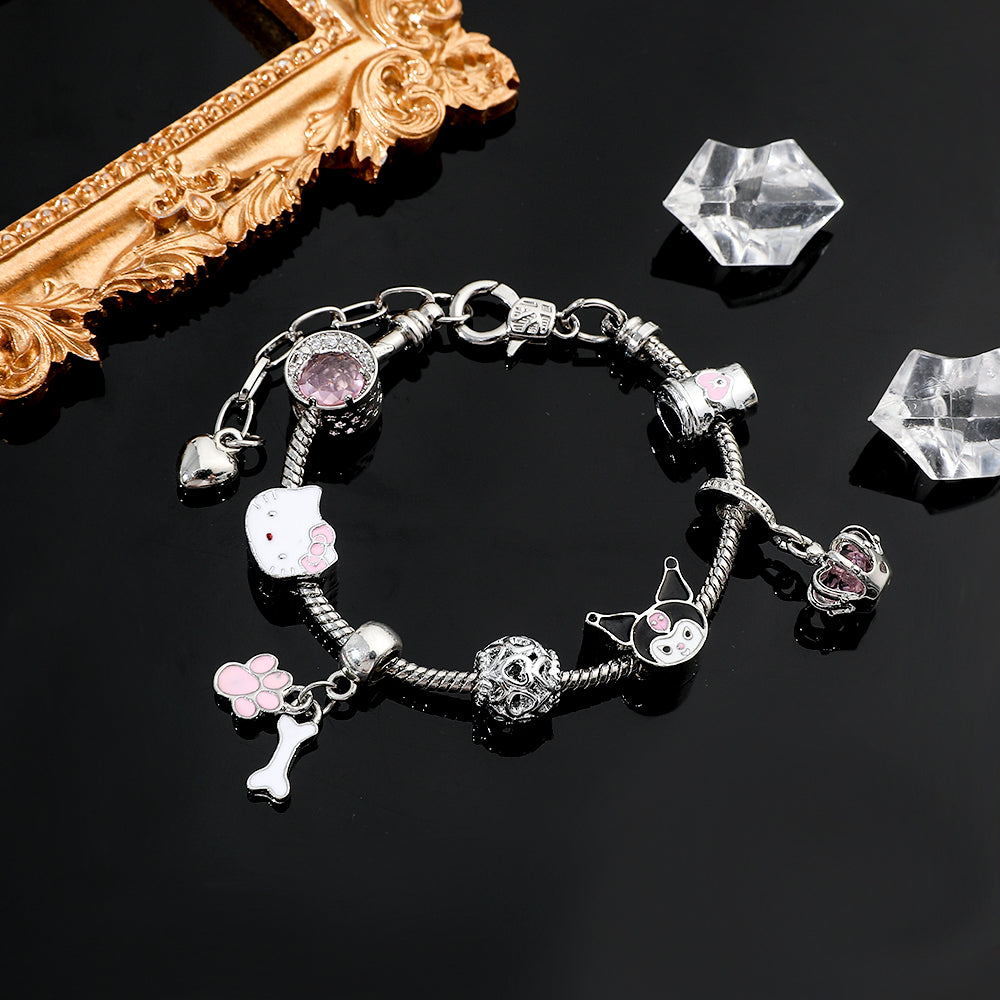 Berloques com Pulseira Kuromi
