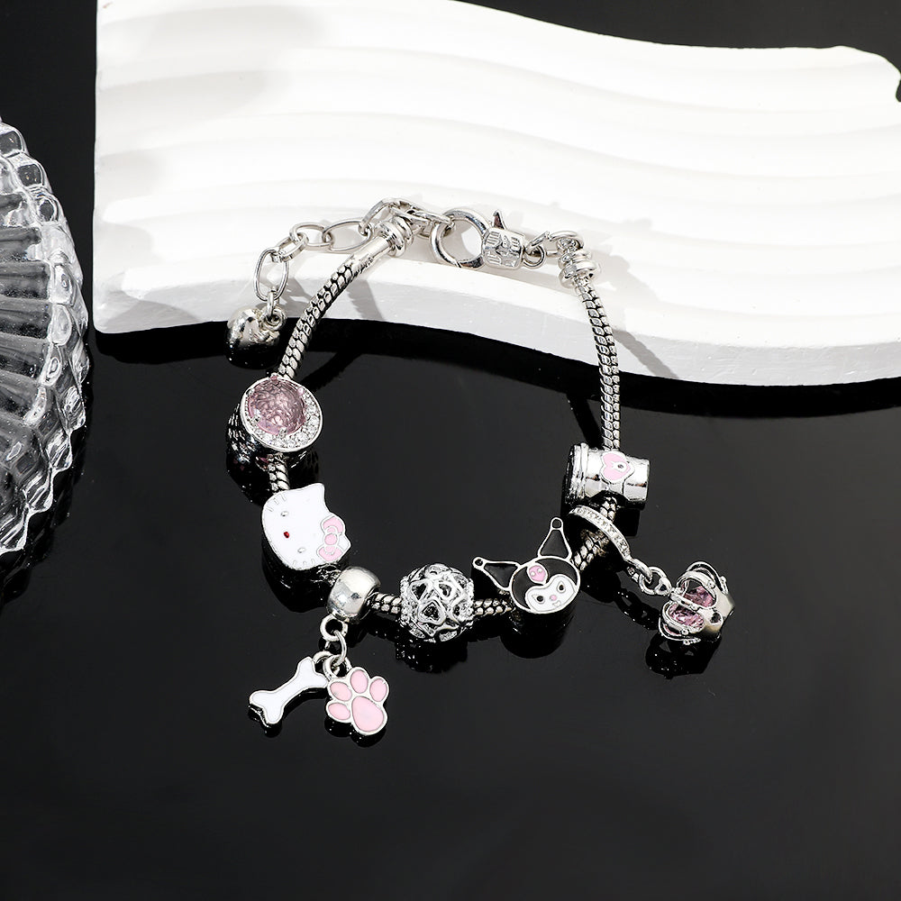 Berloques com Pulseira Kuromi