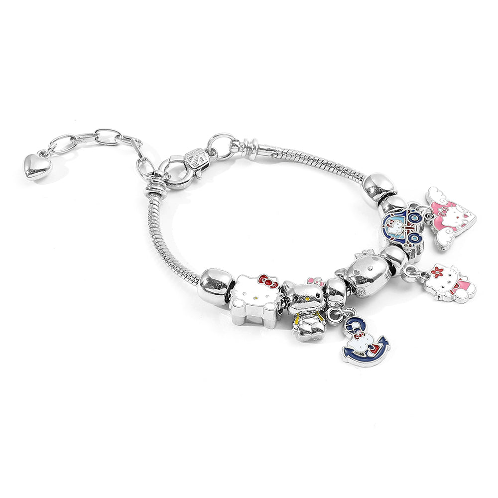 Berloques com pulseira Hello Kitty