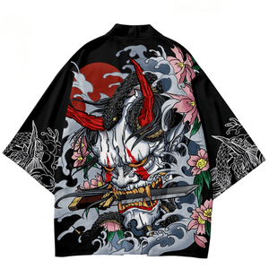 Haori Masculino - Demônio Branco - Japão e Afins