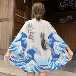 Haori Feminino - A Grande Onda - Japão e Afins