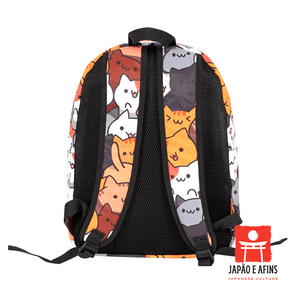 Mochila Multifuncional Gatinhos (Neko Atsume) - Japão e Afins